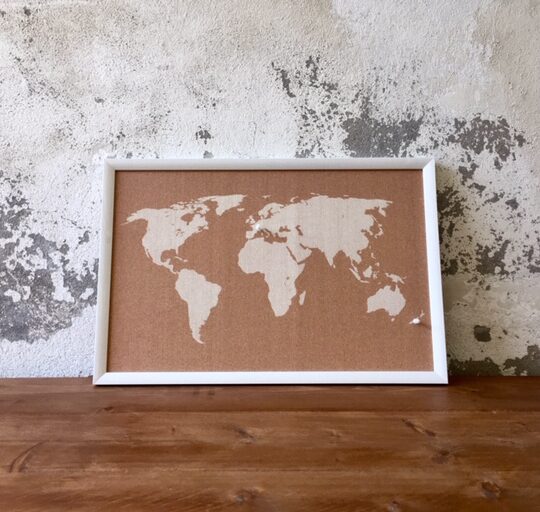 Carte en liège blanche