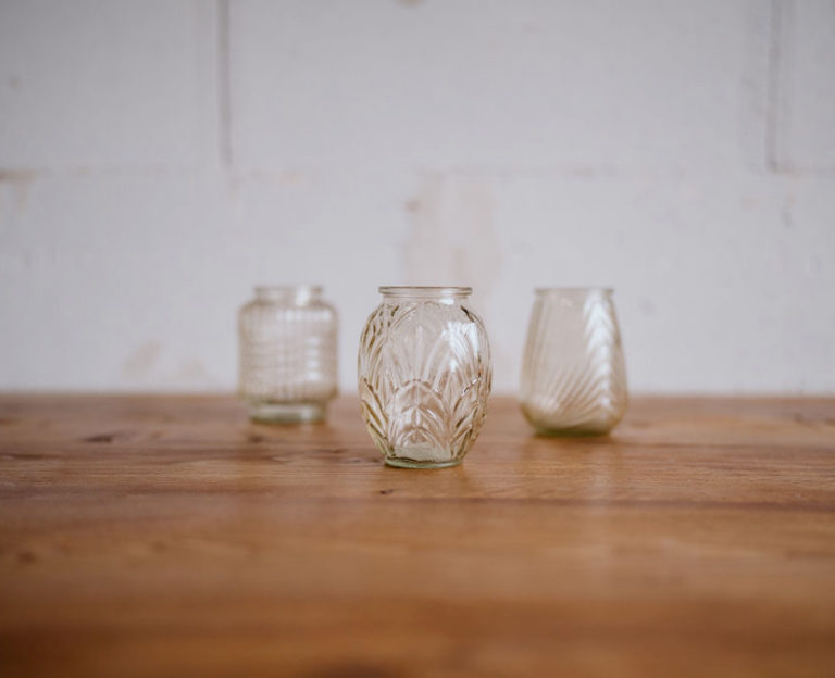 Vase Strié Fumé