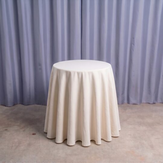 Nappe crème pour guéridon