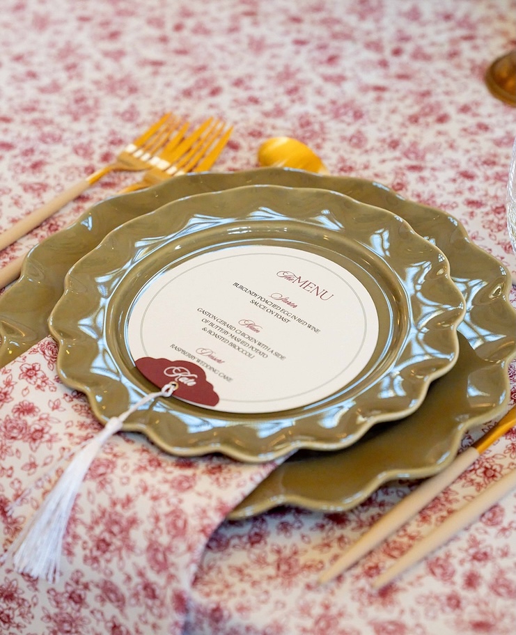 Assiette Bloom Olive GM – Image 3
