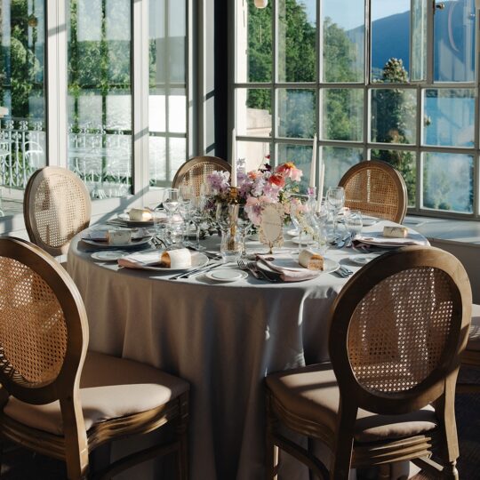 Nappe dusty blue Ø150